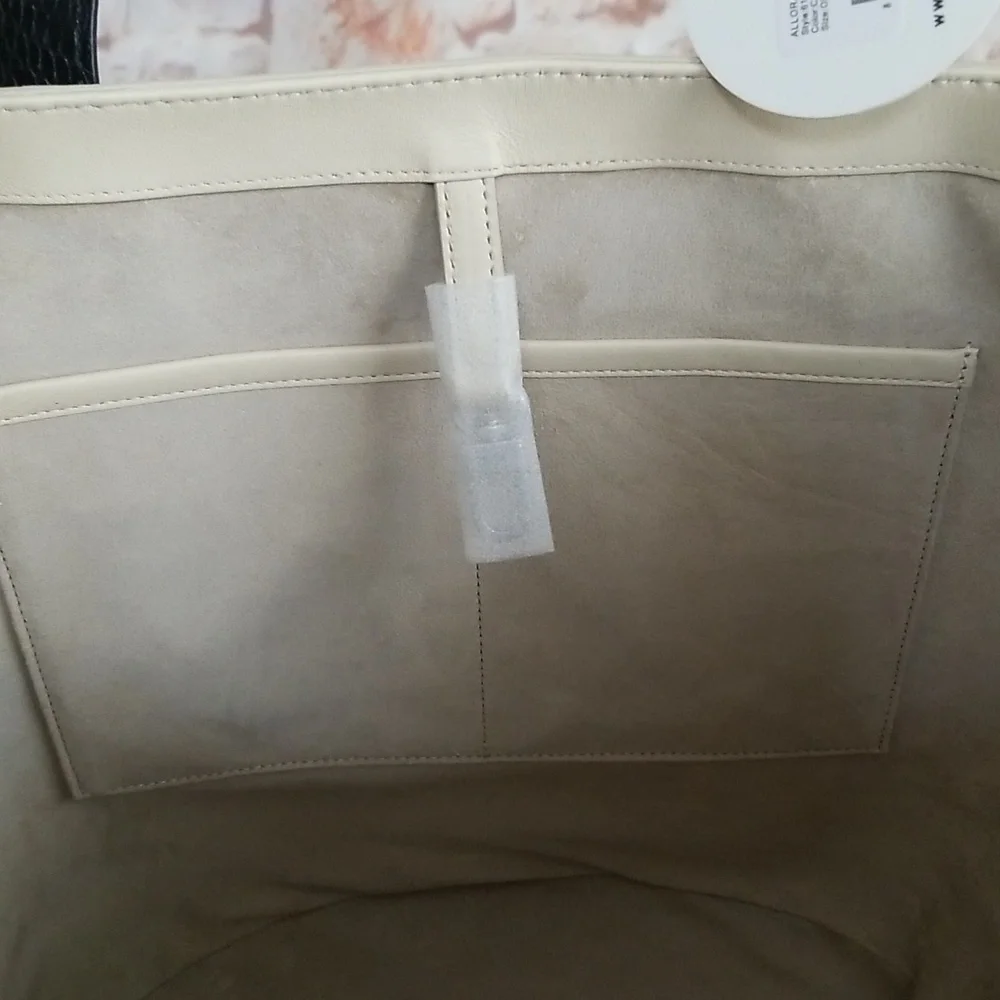 New STAUD Allora Leather Tote Bag - Picture 11 of 13